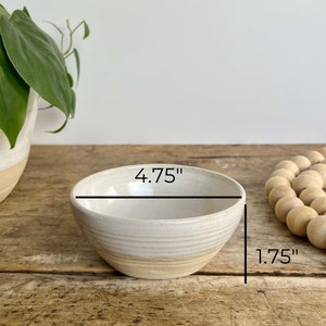 Pottery Dip Bowl Handmade Snack Bowl Food Prep Bowl Ceramic Food Prep Dish Kitchen Set Small Accent Bowl