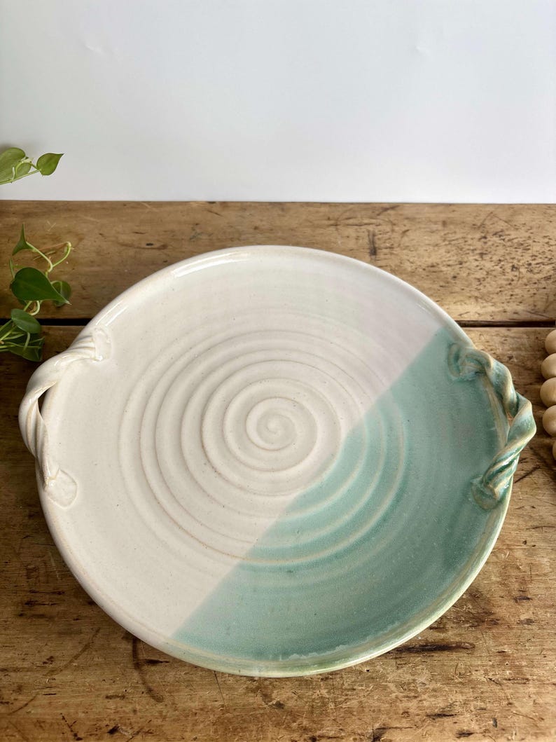Christmas Gift Serving Dish Large Charcuterie Platter Handmade Pottery Tray Custom Gift Holiday present for her Ceramic Serving Platter Tray