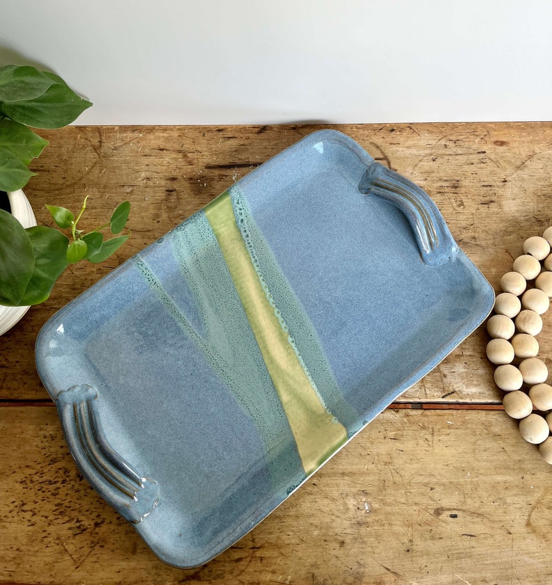 Ceramic Serving Platter Large Handmade pottery tray Pottery Platter Handmade Serving Tray Stoneware Charcuterie Serving Platter