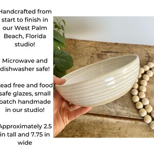 Pasta Bowl Handcrafted Pottery Bowl Handmade Ceramic Bowl Medium Size Bowl White Bowl Set Pottery Lover Bowl Pasta Lover Bowl Stoneware Bowl