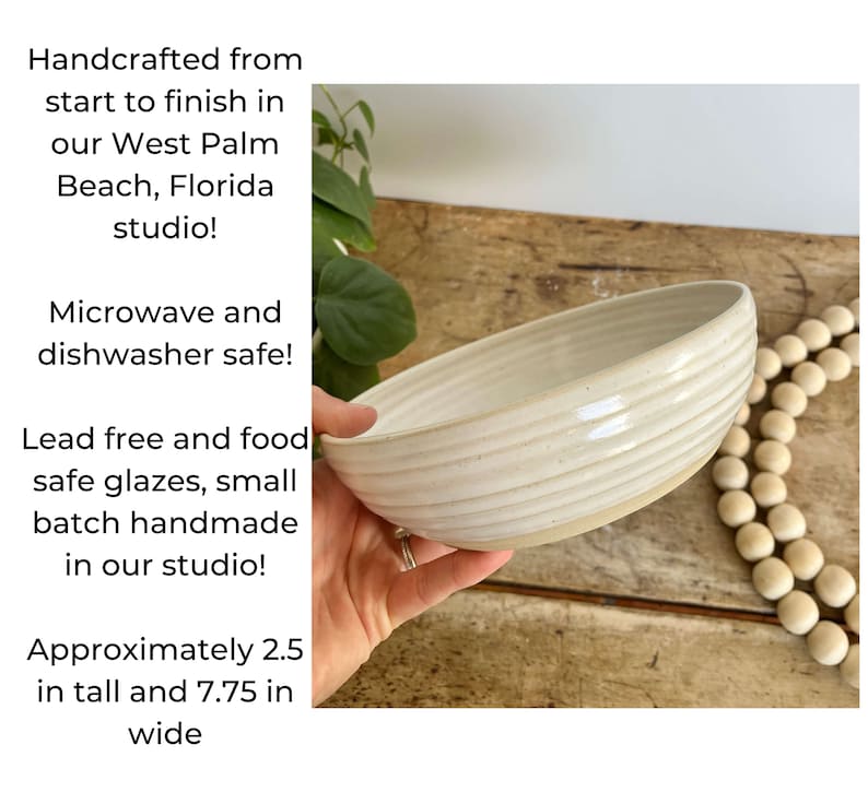 CoastalClayCo Ceramic Pasta Bowl - Thumbnail 3
