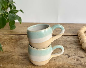 3oz Espresso Cup Mini Mug pottery Espresso Mug Set Coffee Cup Handmade ceramic Mug Macchiato Cup Gift For Her housewarming Gift small cup