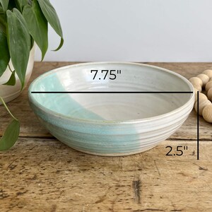 Pasta Bowl Handcrafted Pottery Bowl Handmade Ceramic Bowl Medium Size Bowl Green Bowl Set Pottery Lover Bowl Pasta Lover Bowl Stoneware Bowl