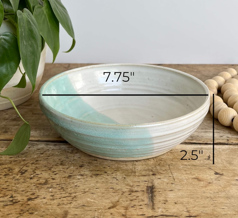 Pasta Bowl Handcrafted Pottery Bowl Handmade Ceramic Bowl Medium Size Bowl Green Bowl Set Pottery Lover Bowl Pasta Lover Bowl Stoneware Bowl