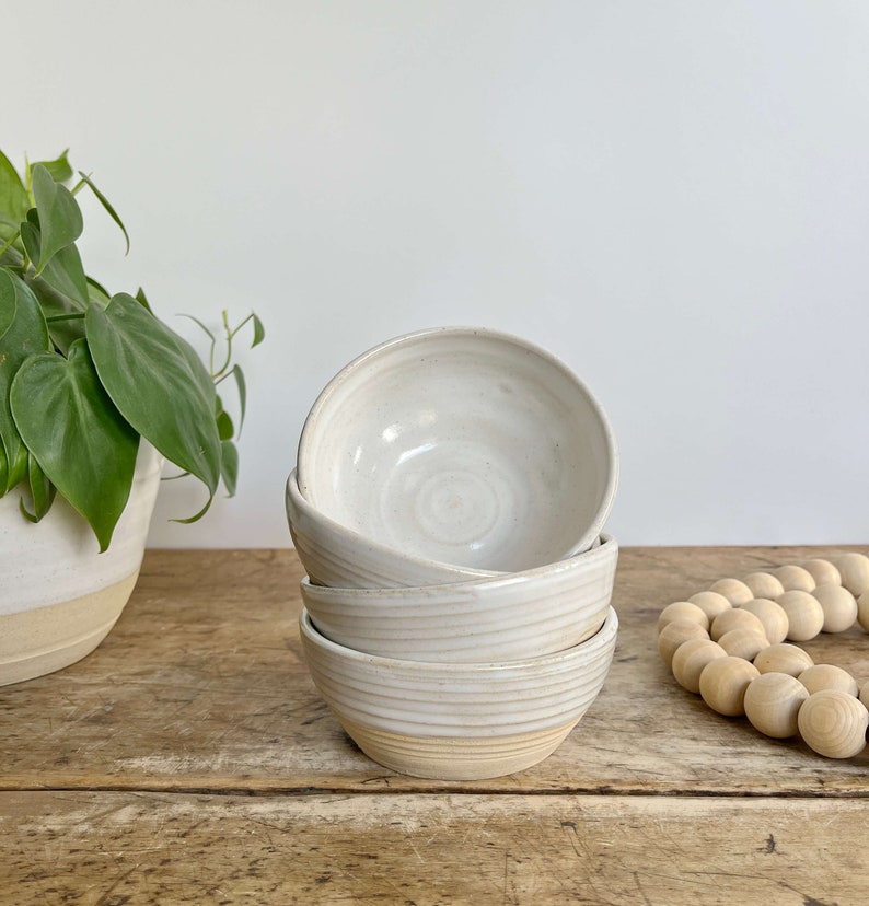Pottery Dip Bowl Green Handmade Snack Bowl Food Prep Bowl Ceramic Food Prep Dish Green Kitchen Set Bowl Small Accent Bowl Set Snack Dish Set