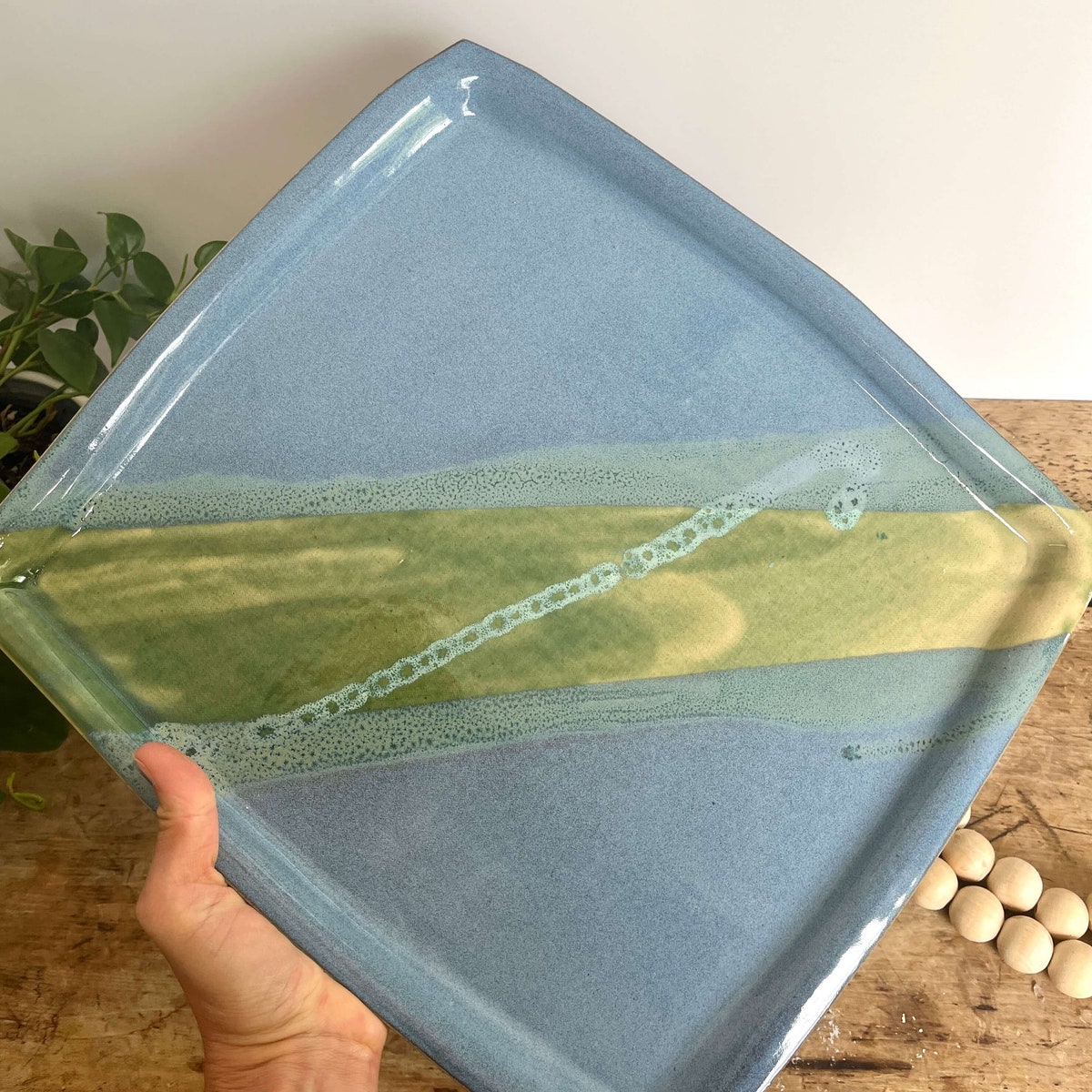 Handmade Pottery Serving Platter Large Square Tray Pottery Platter Handmade Serving Tray Large Charcuterie Serving Platter Square Farmhouse - Etsy
