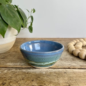 Pottery Dip Bowl Handmade Snack Bowl Food Prep Bowl Ceramic Food Prep Dish Kitchen Set Small Accent Bowl