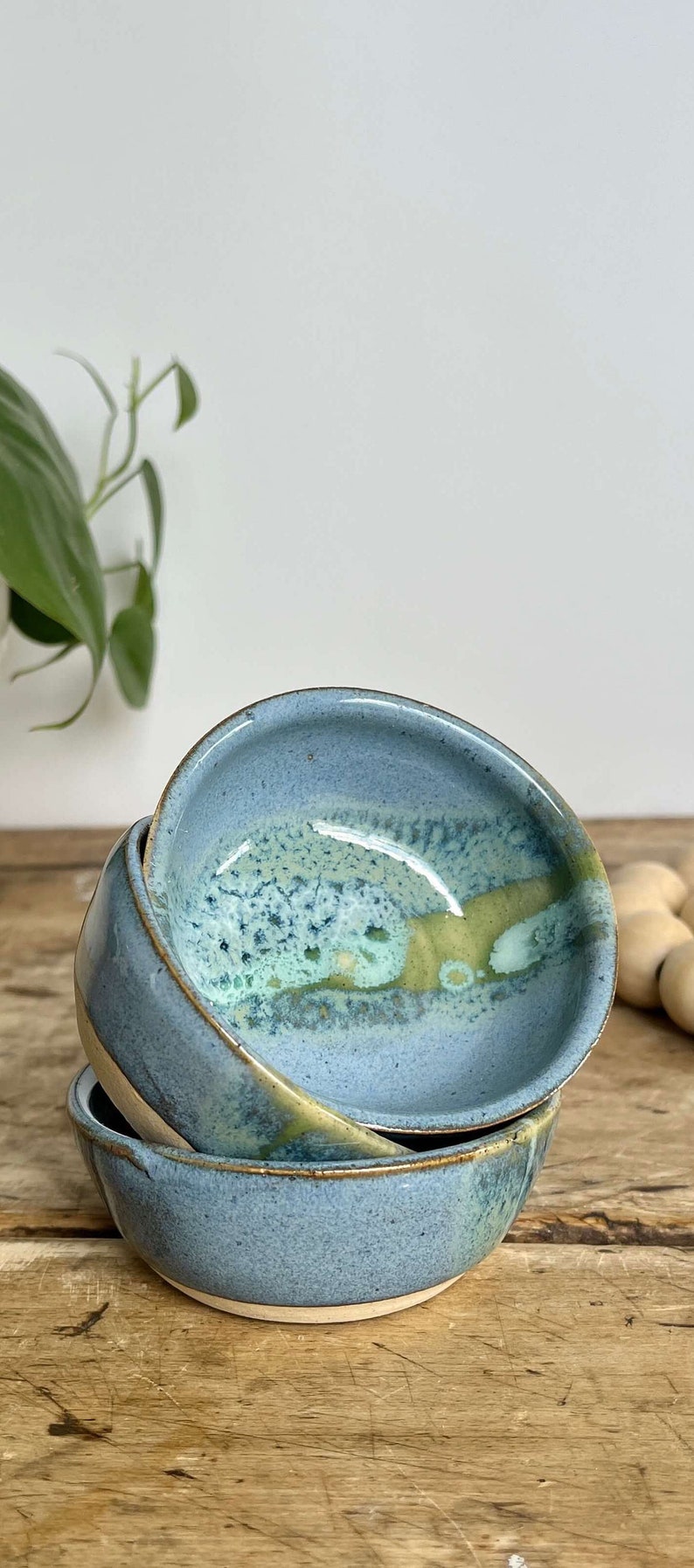 Ring Dish Blue Trinket Dish Small Ceramic Bowl Handmade Pottery Bowl Small Pottery Handmade Condiment Blue Bowl Tiny Bowl Pottery Mini Bowl