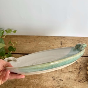 Christmas Gift Serving Dish Large Charcuterie Platter Handmade Pottery Tray Custom Gift Holiday present for her Ceramic Serving Platter Tray