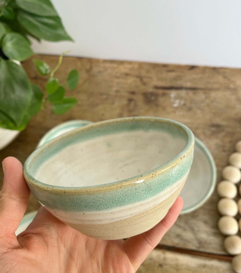 Pottery Dip Bowl Handmade Snack Bowl Food Prep Bowl Ceramic Food Prep Dish Kitchen Set Small Accent Bowl