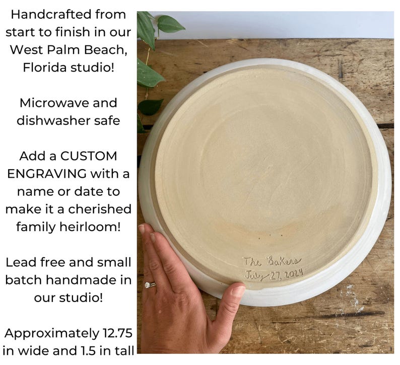 Christmas Gift Serving Dish Large Charcuterie Platter Handmade Pottery Tray Custom Gift Holiday present for her Ceramic Serving Platter Tray
9 Year Anniversary Gift Serving Dish Large Charcuterie Platter Handmade Pottery Tray Custom Gift Bridal Shower Present Wedding Gift Ceramic