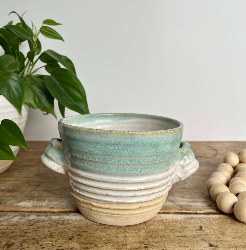 Handmade Pottery Bread Bowl Ceramic Bread Baker Pottery Handmade Ceramic Sourdough Baker Bread Pot Stoneware Pottery Bread Bowl with Recipe