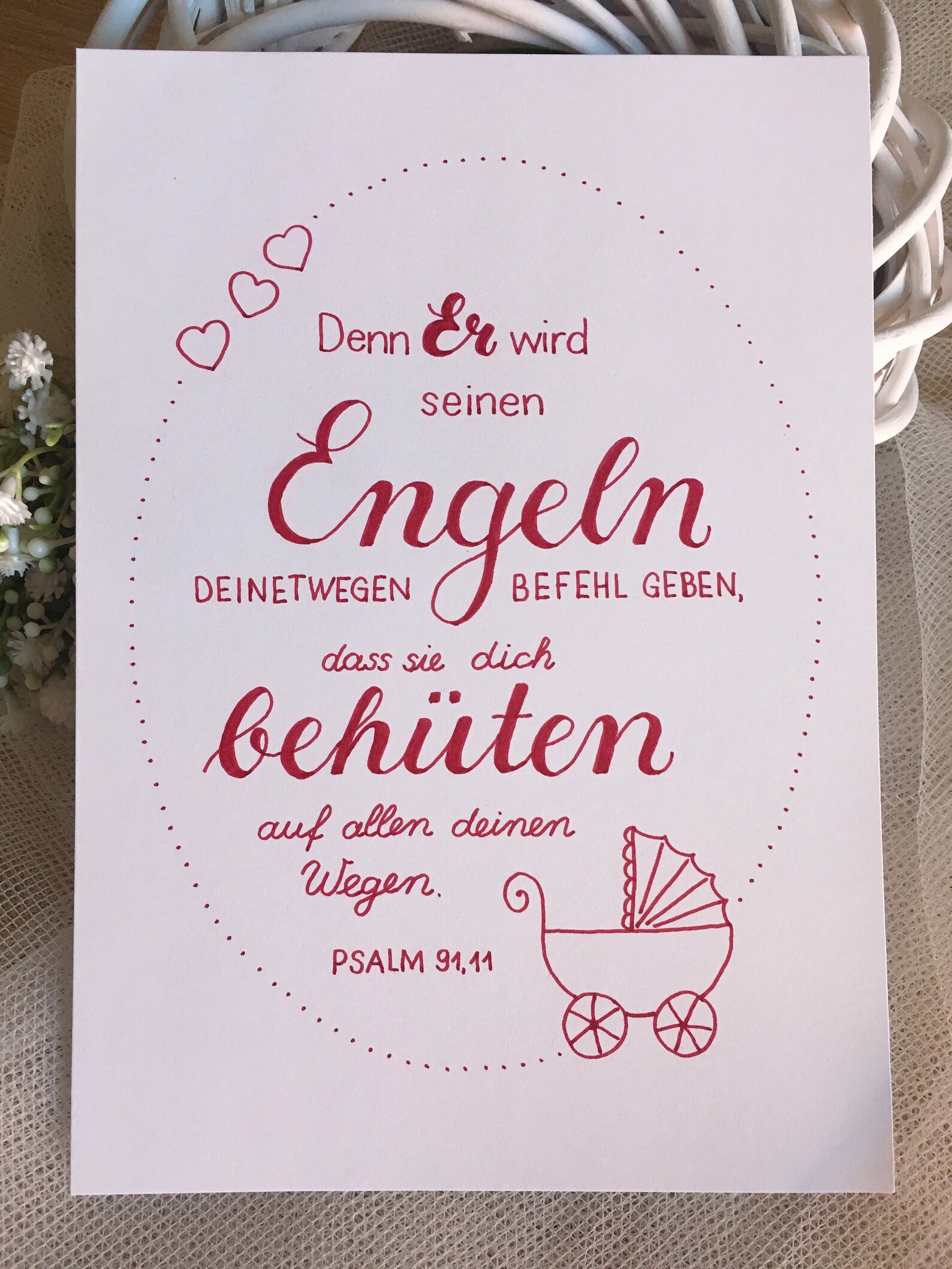 Handlettering Bibelvers Psalm 9111 Etsy Handlettering bibelvers psalm 9111 etsy