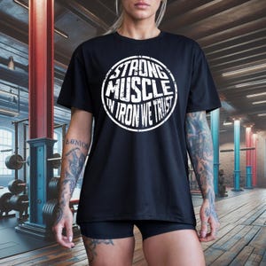 Fitness T-Shirt- Workout Tee, Exercise Shirt, Gym Top, Athletic Apparel, Sportswear, Weightlifters Shirt, CrossFit T-Shirt, Muscle Shirt