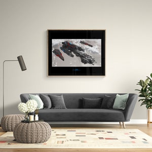 Imperial Convoy Scientific Fictions Digital Wall Art| Apartment Décor | Artworks for walls | Landscape wall art | Abstract Digital Print