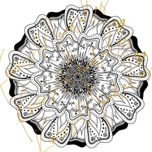 Mandala Design PNG file: Spring