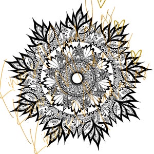 Mandala Design PNG file: Bloom