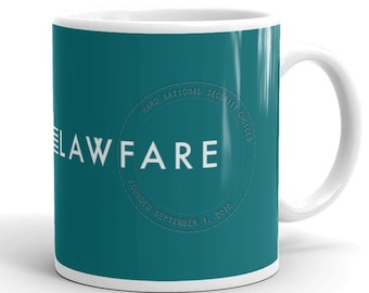 Lawfare Banner Ceramic Coffee Mug - Hard National Security Choices