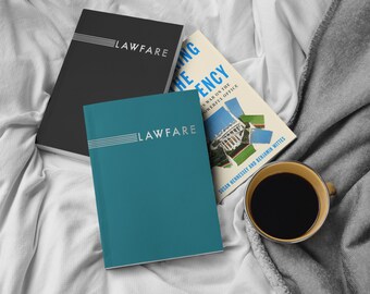JUST ARRIVED! Lawfare Banner Custom Notebook