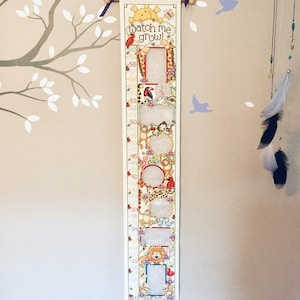 Jungle Animal Growth Chart, Photo Wall Hanging, Boy or Girl