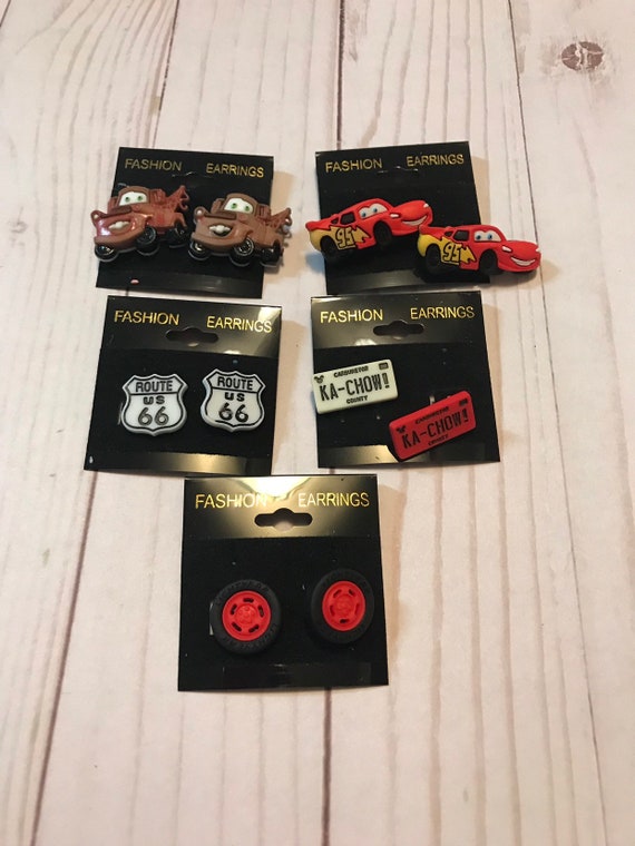 lightning mcqueen earrings