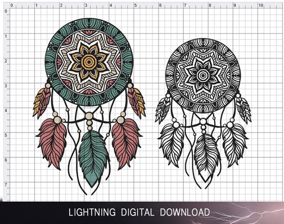 Download Bohemian Mandala Dreamcatcher Svg File For Cricut Silhouette Etsy Yellowimages Mockups