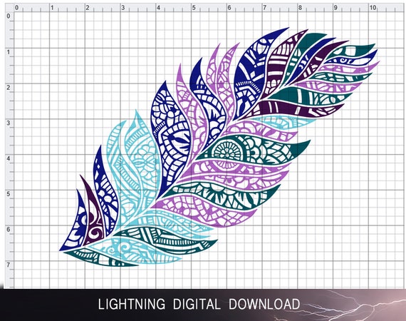 Download Feather Mandala Svg For Cricut Silhouette Etsy