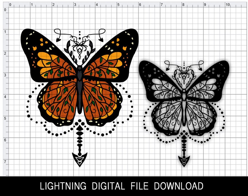 Monarch Butterfly SVG File for Cricut/Silhouette | Etsy