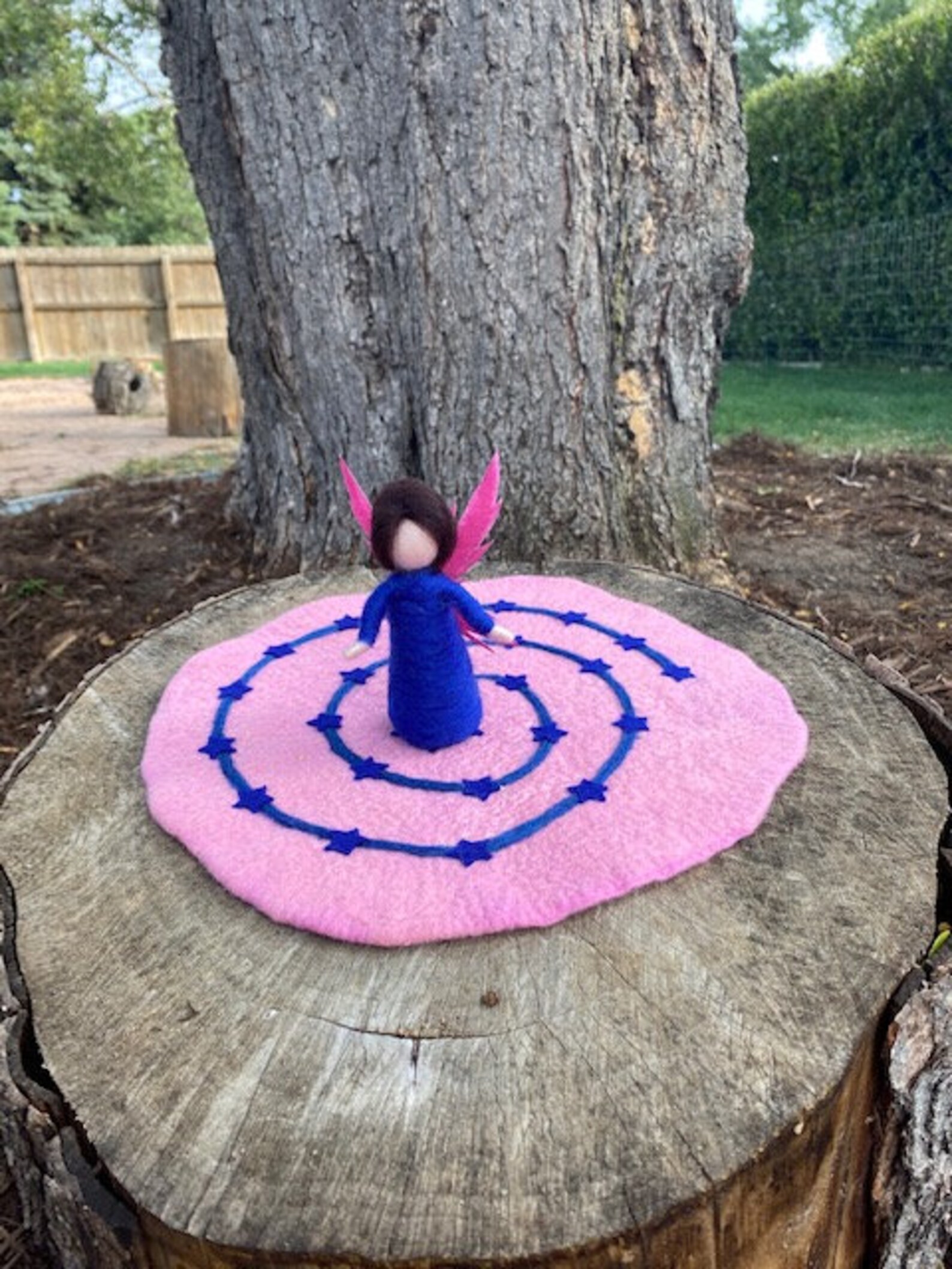 Waldorf Advent Spiral Advent Walk Waldorf Christmas Blue Etsy