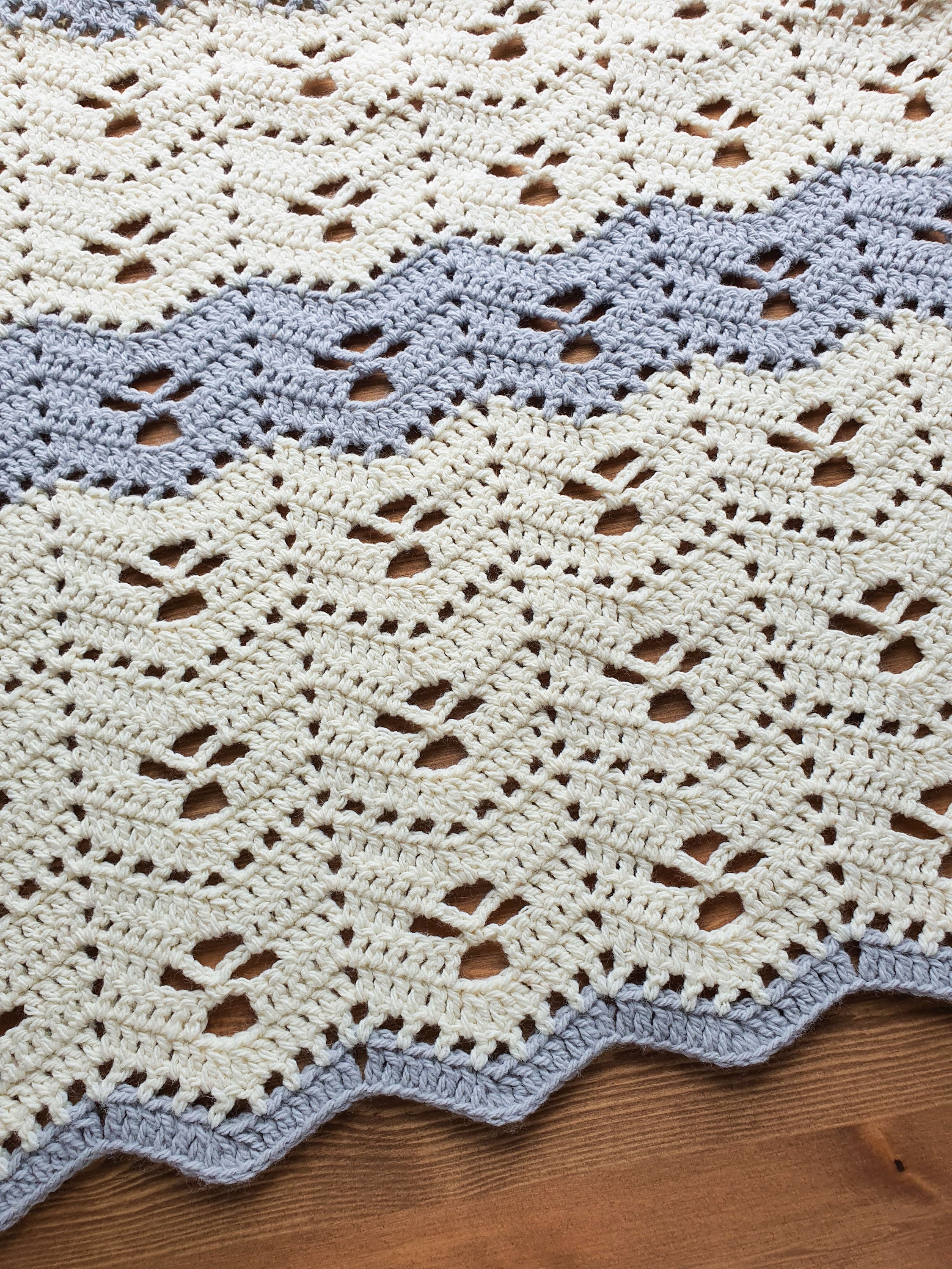 Midwife Ripple Crochet Blanket Pattern Baby and Throw Blanket Etsy