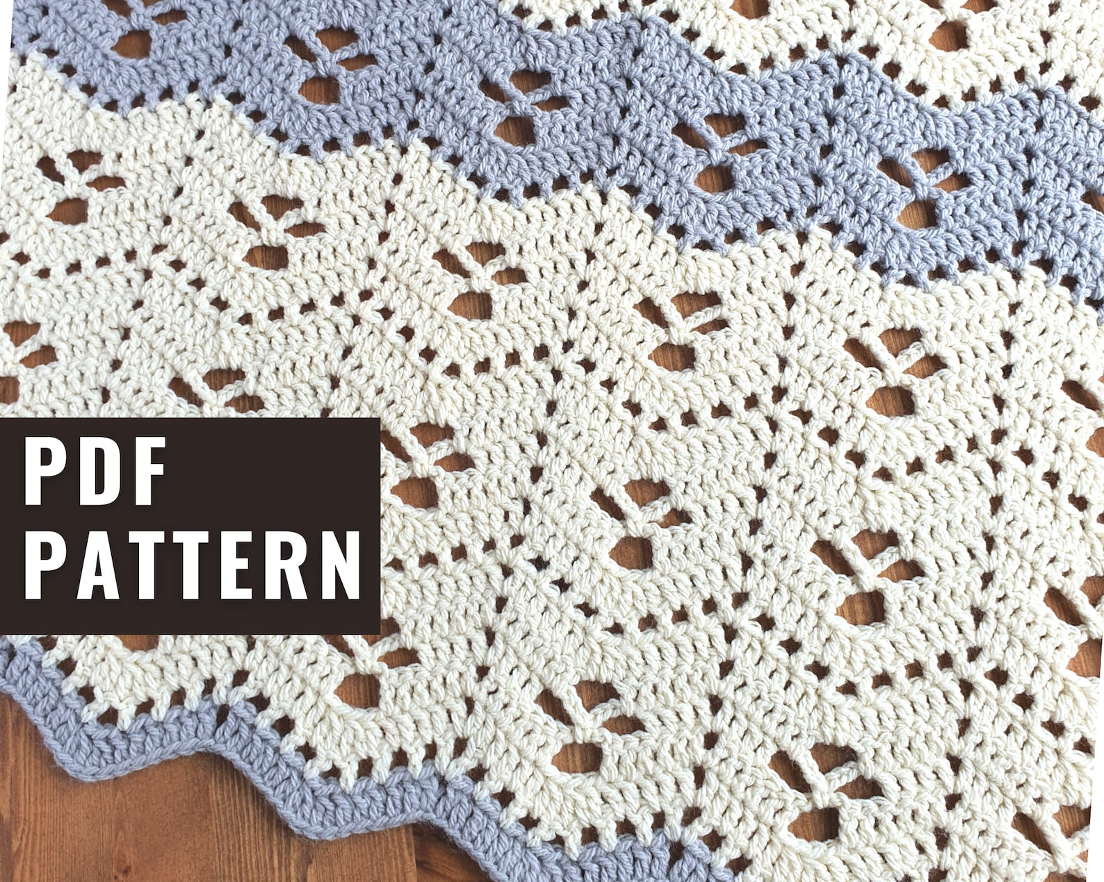 Midwife Ripple Crochet Blanket Pattern Baby and Throw Blanket Etsy