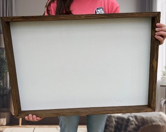 Large Wood Sign, Blank Signs, Customizable sign, Blank Wood Framed Sign, Large Canvas, Sign supplies for Crafts, Blank Signs for art