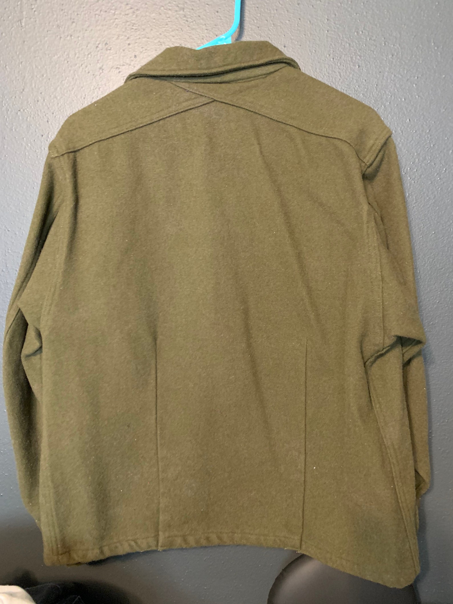 True vintage wool military shirt /jacket medium large Etsy