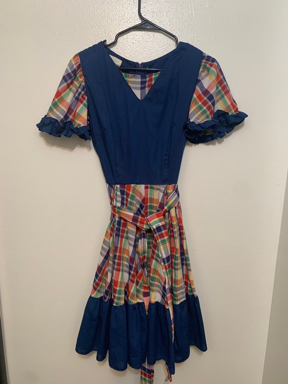 Vintage 1960s Sears western square dance dress sma