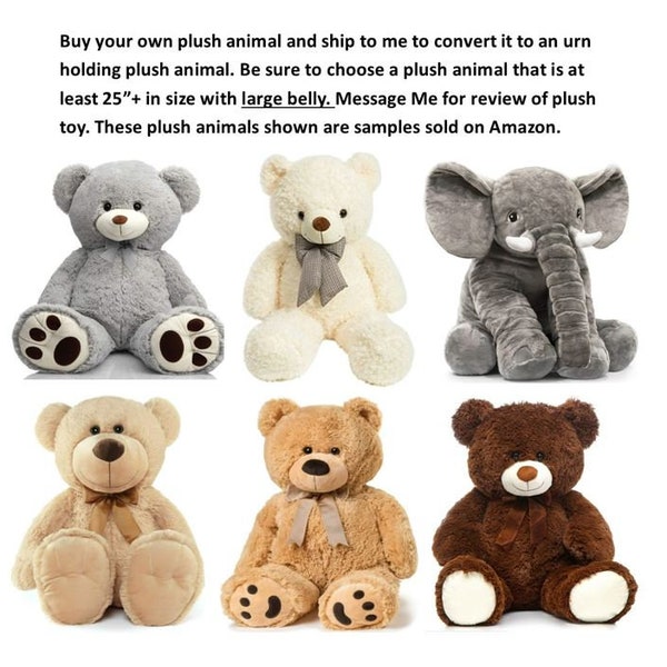 Stuffed Animal Urn Etsy