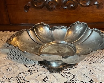 Compota victoriana americana bañada en plata, The Meriden Silver Plate