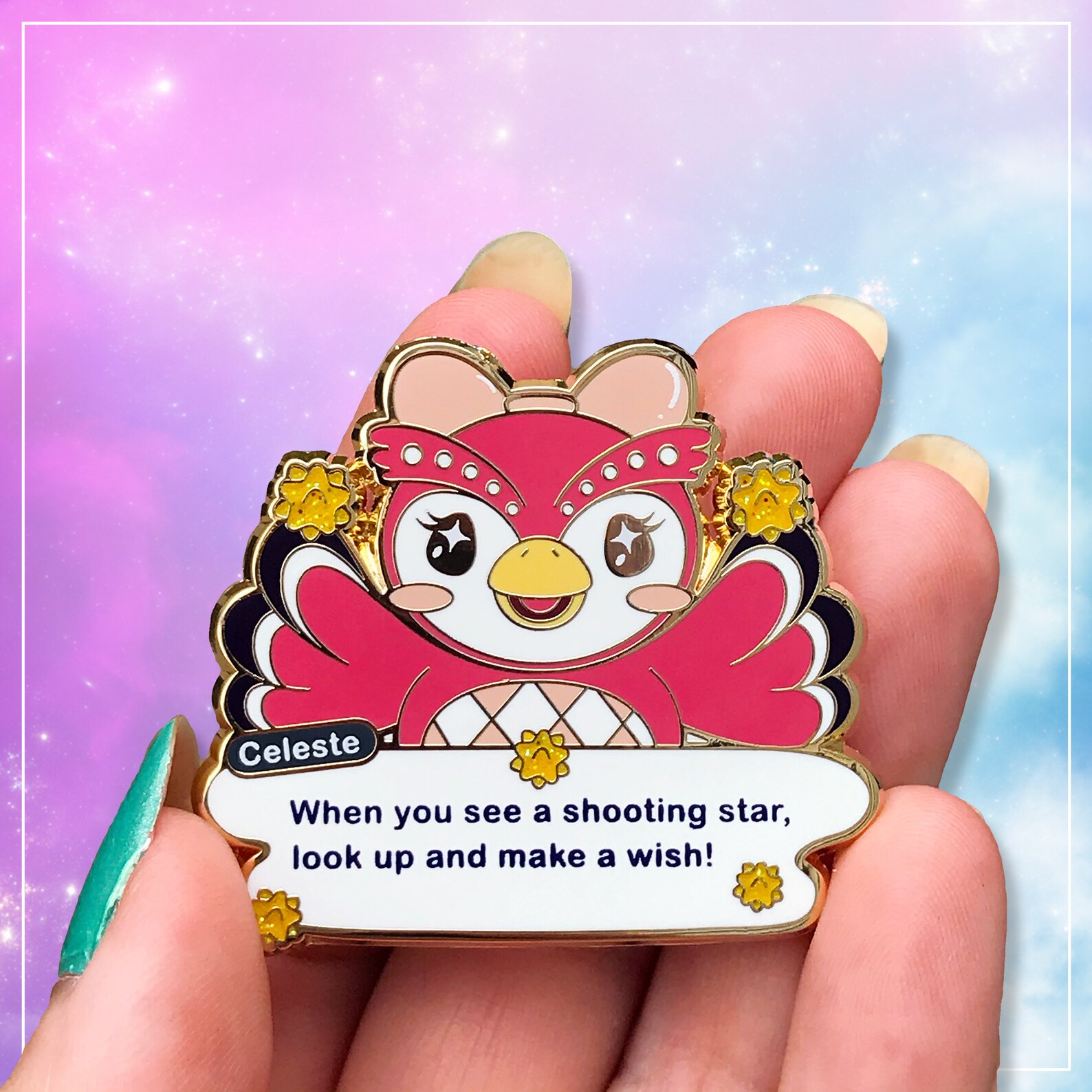 Animal Crossing New Horizons Celeste Hard Enamel Pins AC Etsy