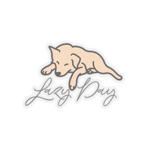 Lazy Day Doggo Sticker