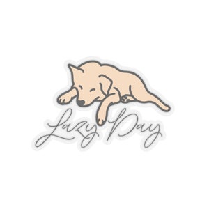Lazy Day Doggo Sticker