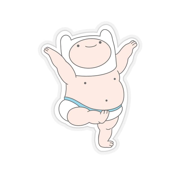 Baby Finn Adventure Time Sticker