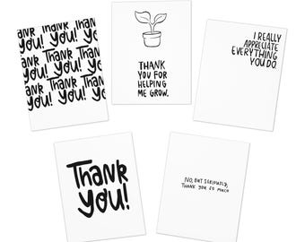 Plain Thank You Cards (5-Pack)