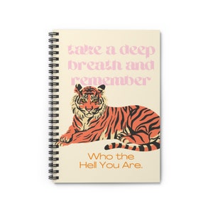 Take A Deep Breath Spiral Notebook - Ruled Line