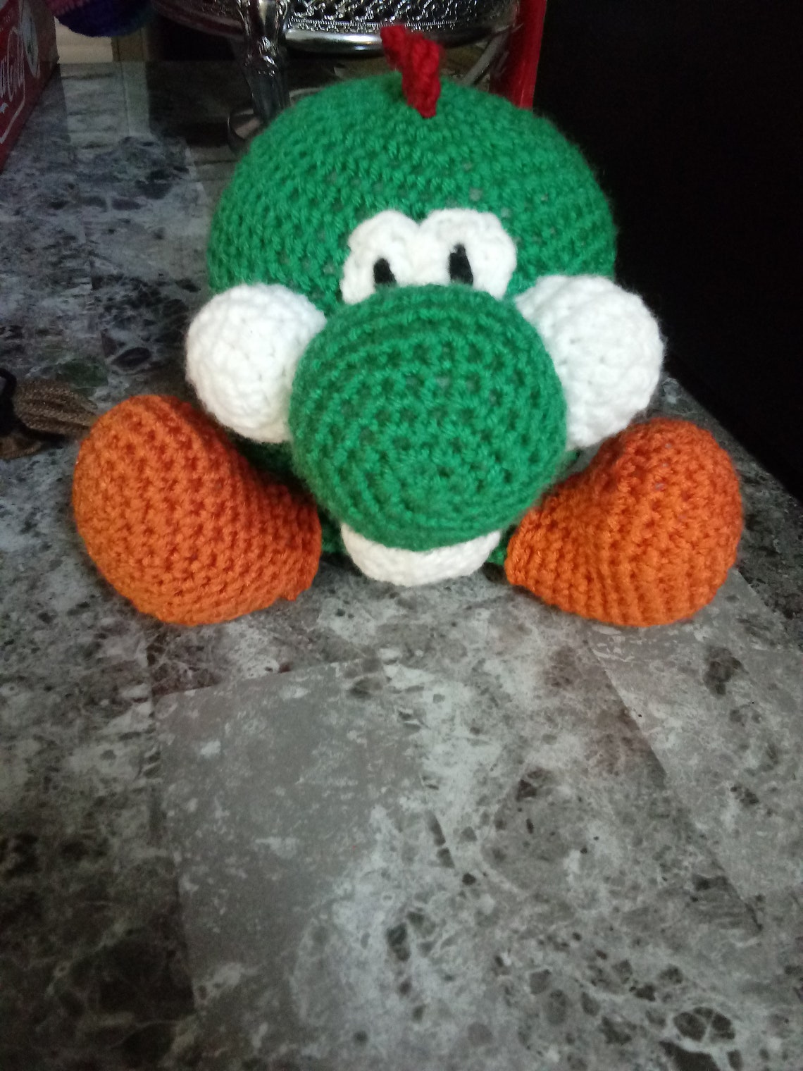 Yoshi Yarn Plush Etsy