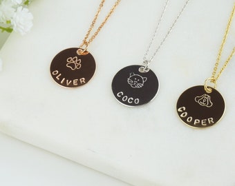 Personalized Pet Lovers Necklace for Women Custom Dog Necklace Cat Necklace Pet Memorial Necklace Gift For Friend Sister Mother Grandmother