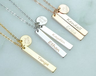 Personalized Mom Necklace With Kids Name Wife Necklace Children Name Jewelry Mom Necklace New Mom Mothers Day Gift Birthday Gift