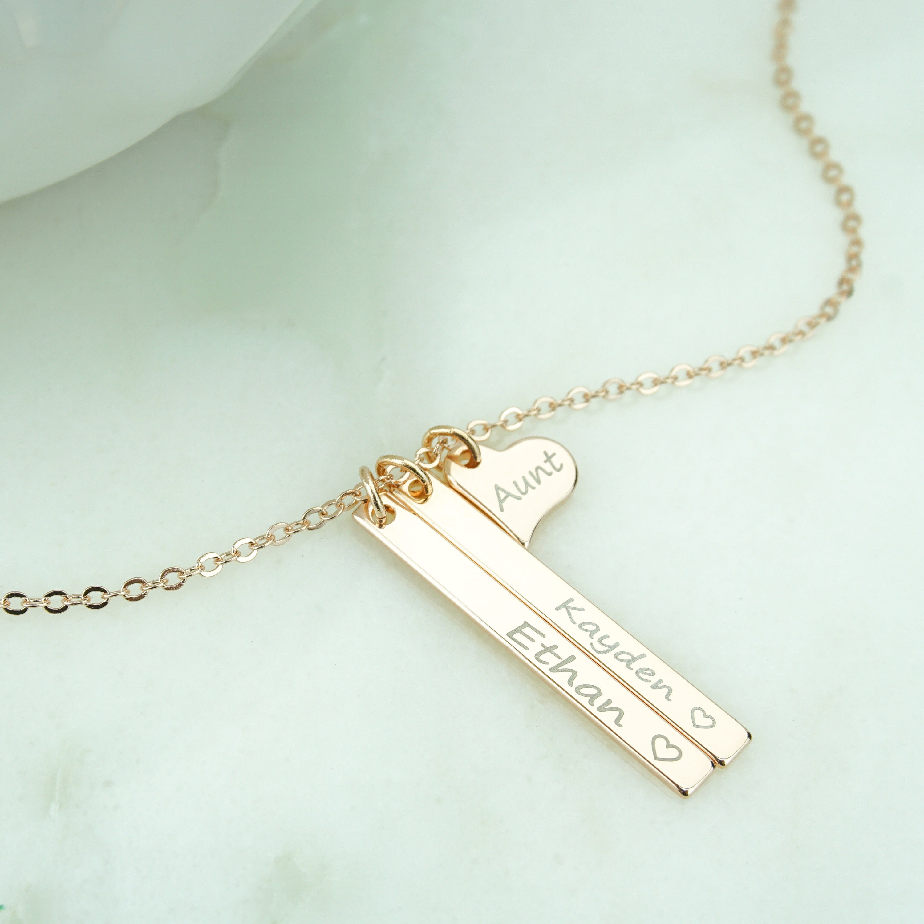Personalized Family Necklace, Custom Family Necklace, Kids Names Mom ...
