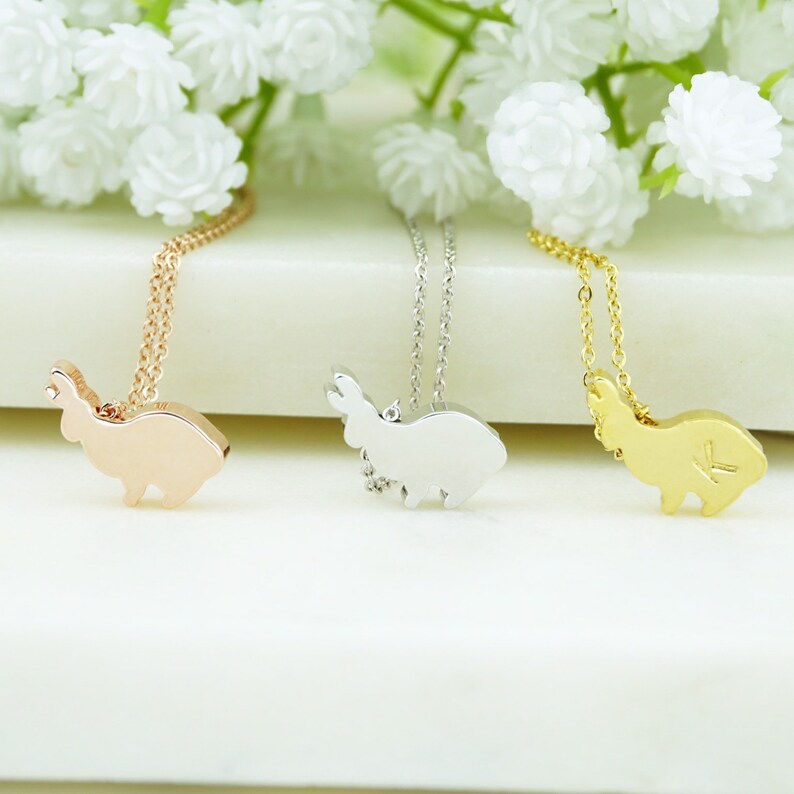 Personalised rabbit necklace Clearance