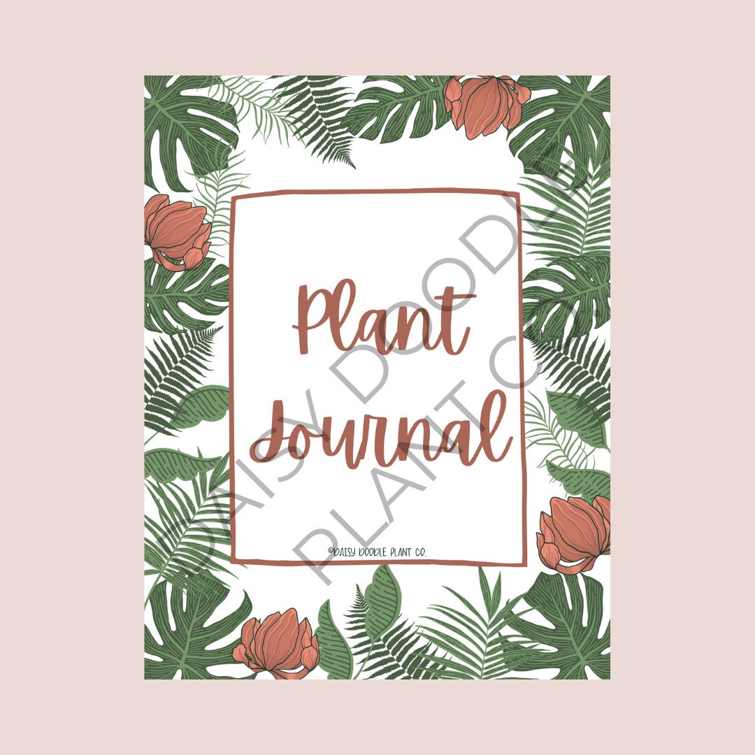 Plant Diary Instant Digital Download Planner Journal Etsy