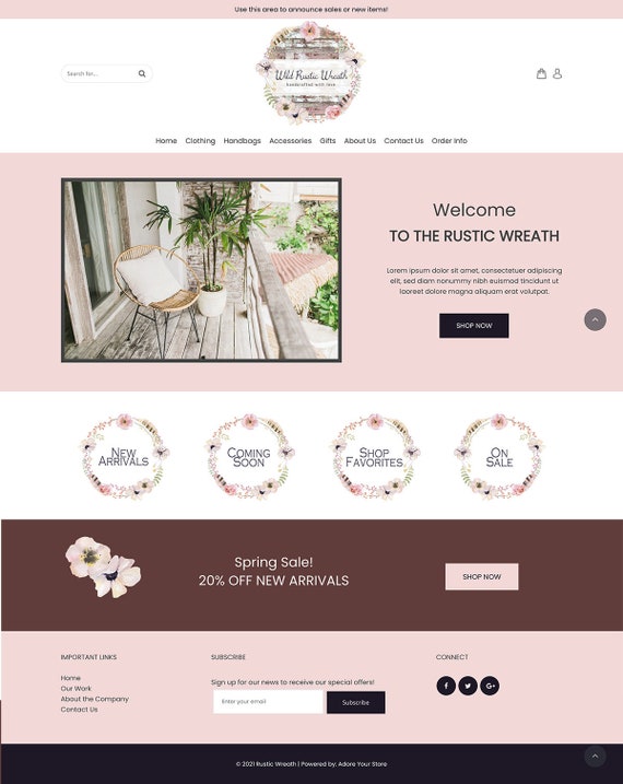 Online Store Boutique Boho Trendy - Etsy