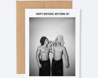 Heated Rivalry Birthday Card, Personalized, Vintage Aesthetic, A2 Greeting, Ilya and Shane, Blank Inside